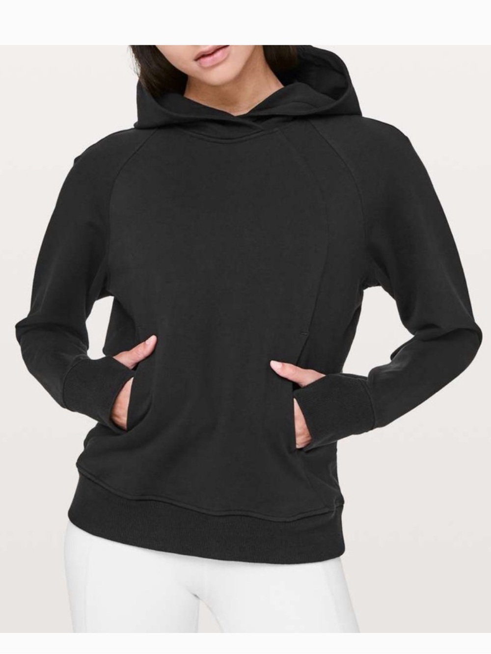 Lululemon Black Scuba Hoodie Pullover Womens Sz 12